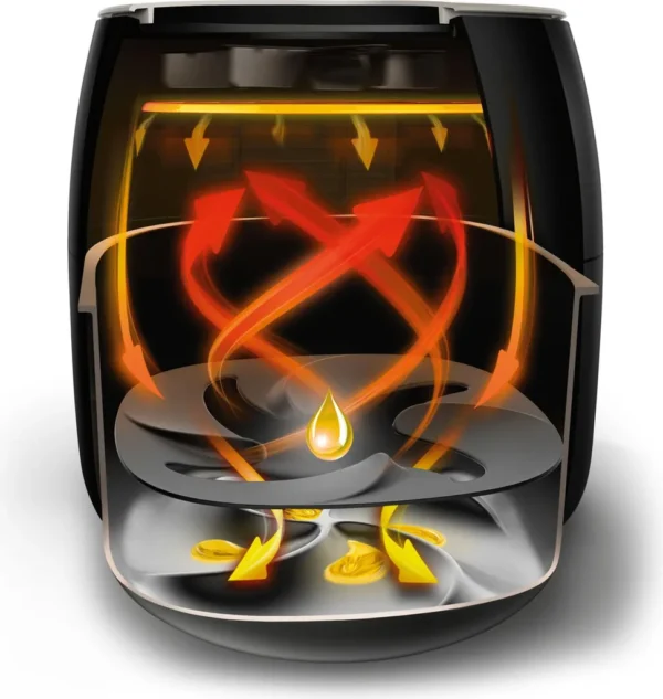 Friteuse à air chaud Philips Airfryer HD9650/90 Premium XXL Noire (HD9650/90)