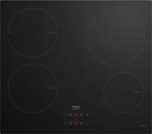 Plaque de cuisson à induction encastrable Beko HII 64400 MT 60 cm, noire, 4 zones