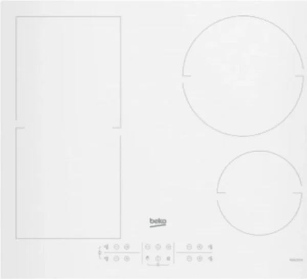 Plaque de cuisson à induction encastrable Beko HII64200FMTW 60 cm, blanche, 4 zones