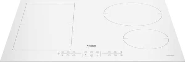 Plaque de cuisson à induction encastrable Beko HII64200FMTW 60 cm, blanche, 4 zones
