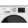Lave-linge séchant HOTPOINT NDB 964489 WDA IT, chargement frontal, capacité de lavage 9 kg, capacité de séchage 6 kg, 16 programmes, profondeur 54 cm, blanc, classe énergétique A + lot de 4 pieds anti-vibrations KOENIC pour lave-linge + désodorisant d'intérieur MELICONI ECO PARFUM FRESH MUSK
