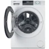 Lave-linge séchant HAIER HWD80-BP14929A-S, chargement frontal, capacité de lavage 8 kg, capacité de séchage 5 kg, 15 programmes, profondeur 53 cm, blanc, classe énergétique A + lot de 4 pieds anti-vibrations KOENIC pour lave-linge + parfum MELICONI ECO PARFUM MUSC FRAIS
