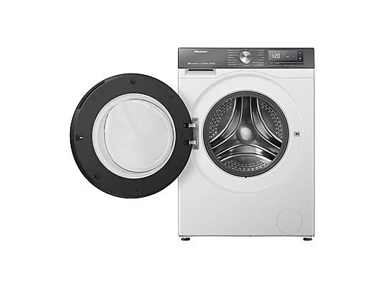 Lave-linge séchant HISENSE WD3S1043BW7 a Lave-linge séchant HISENSE WD3S1043BW7, chargement frontal, capacité de lavage 10,5 kg, capacité de séchage 6 kg, 19 programmes, profondeur 59 cm, blanc/argent, classe énergétique A + lot de 4 pieds anti-vibrations KOENIC pour lave-linge + désodorisant d'intérieur MELICONI ECO PARFUM FRESH MUSK