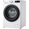 Lave-linge séchant LG AI DD D4R3009NSWB b Lave-linge séchant LG AI DD D4R3009NSWB, chargement frontal, capacité de lavage 9 kg, capacité de séchage 6 kg, 12 programmes, profondeur 56,5 cm, blanc, classe énergétique A + lot de 4 pieds anti-vibrations KOENIC pour lave-linge + désodorisant d'intérieur MELICONI ECO PARFUM FRESH MUSK