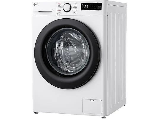 Lave-linge séchant LG AI DD D4R3009NSWB b Lave-linge séchant LG AI DD D4R3009NSWB, chargement frontal, capacité de lavage 9 kg, capacité de séchage 6 kg, 12 programmes, profondeur 56,5 cm, blanc, classe énergétique A + lot de 4 pieds anti-vibrations KOENIC pour lave-linge + désodorisant d'intérieur MELICONI ECO PARFUM FRESH MUSK