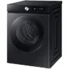 Lave-linge séchant SAMSUNG WD11DB7B85GBU3 c Lave-linge séchant SAMSUNG WD11DB7B85GBU3, chargement frontal, capacité de lavage 11 kg, capacité de séchage 6 kg, 25 programmes, profondeur 60 cm, noir, classe énergétique A + lot de 4 pieds anti-vibrations KOENIC pour lave-linge, parfum MELICONI ECO PARFUM MUSC FRAIS