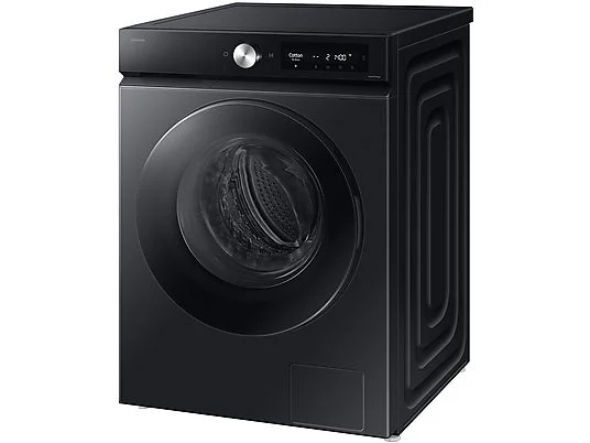 Lave-linge séchant SAMSUNG WD11DB7B85GBU3 c Lave-linge séchant SAMSUNG WD11DB7B85GBU3, chargement frontal, capacité de lavage 11 kg, capacité de séchage 6 kg, 25 programmes, profondeur 60 cm, noir, classe énergétique A + lot de 4 pieds anti-vibrations KOENIC pour lave-linge, parfum MELICONI ECO PARFUM MUSC FRAIS