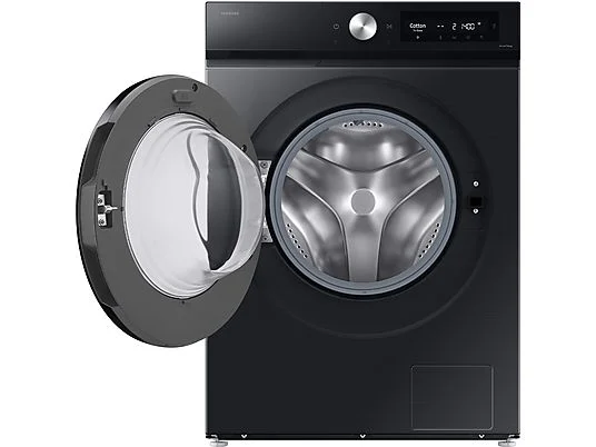 Lave-linge séchant SAMSUNG WD11DB7B85GBU3 iu Lave-linge séchant SAMSUNG WD11DB7B85GBU3, chargement frontal, capacité de lavage 11 kg, capacité de séchage 6 kg, 25 programmes, profondeur 60 cm, noir, classe énergétique A + lot de 4 pieds anti-vibrations KOENIC pour lave-linge, parfum MELICONI ECO PARFUM MUSC FRAIS