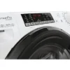 Laveuse-sécheuse CANDY CSOW41076TWMB8-S, chargement frontal, capacité de lavage 10 kg, capacité de séchage 7 kg, 17 programmes, profondeur 58 cm, blanc et noir, classe énergétique A + lot de 4 pieds anti-vibrations KOENIC pour lave-linge + désodorisant d'intérieur MELICONI ECO PARFUM FRESH MUSK