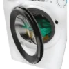Laveuse-sécheuse CANDY CSOW41076TWMB8-S, chargement frontal, capacité de lavage 10 kg, capacité de séchage 7 kg, 17 programmes, profondeur 58 cm, blanc et noir, classe énergétique A + lot de 4 pieds anti-vibrations KOENIC pour lave-linge + désodorisant d'intérieur MELICONI ECO PARFUM FRESH MUSK