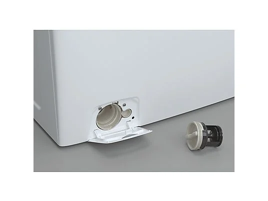 Laveuse-sécheuse CANDY CSOW41076TWMB8-S, chargement frontal, capacité de lavage 10 kg, capacité de séchage 7 kg, 17 programmes, profondeur 58 cm, blanc et noir, classe énergétique A + lot de 4 pieds anti-vibrations KOENIC pour lave-linge + désodorisant d'intérieur MELICONI ECO PARFUM FRESH MUSK