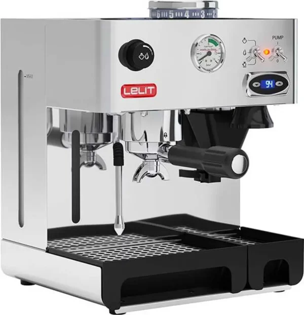 Lelit PL042TEMD h Lelit PL042TEMD - Machine à expresso - 2,7 litres - Café en grains - Café moulu - Broyeur intégré - 1200 W - Acier inoxydable