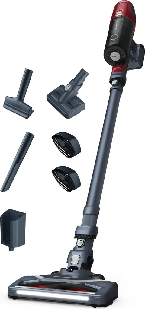 ROWENTA RH6878 X-Pert ROWENTA RH6878 X-Pert 6.60 Animal Aspirateur sans fil RH6878, aspirateur balai 2 en 1, sans sac, rouge et gris, 0,55 L, rectangulaire.