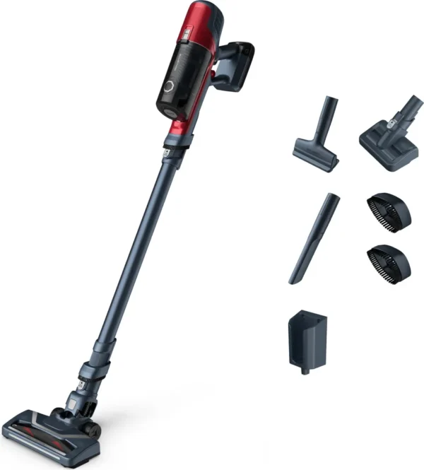 ROWENTA RH6878 X-Pert m ROWENTA RH6878 X-Pert 6.60 Animal Aspirateur sans fil RH6878, aspirateur balai 2 en 1, sans sac, rouge et gris, 0,55 L, rectangulaire.